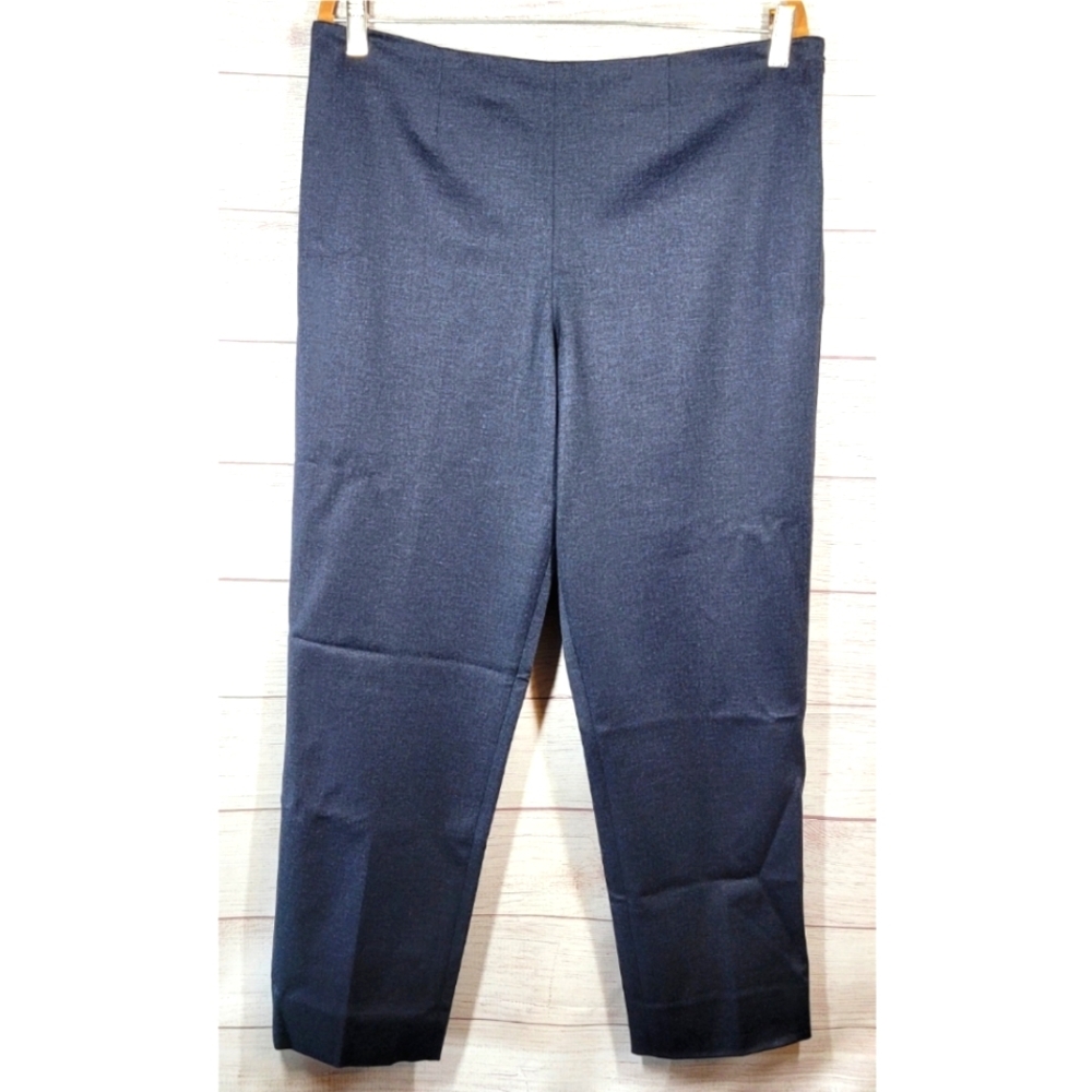 Tommy Hilfiger Womens Pants Trouser Size 12 Gray Ankle Slit Side Zip Careerwear